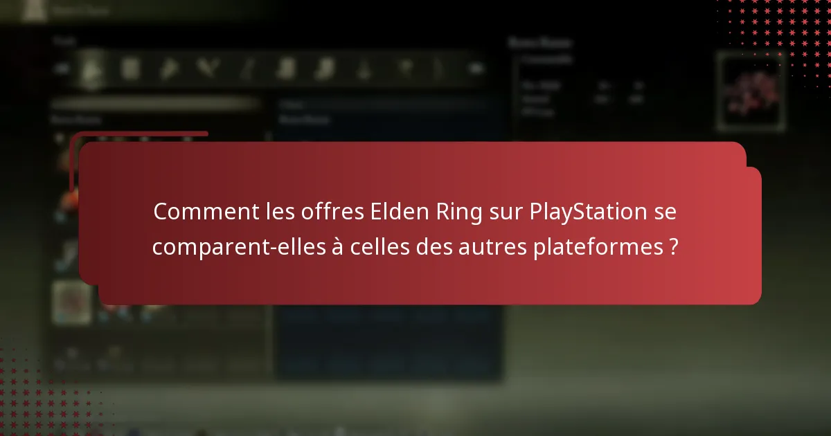 Quelles offres spéciales sont actuellement disponibles pour Elden Ring sur PlayStation ?