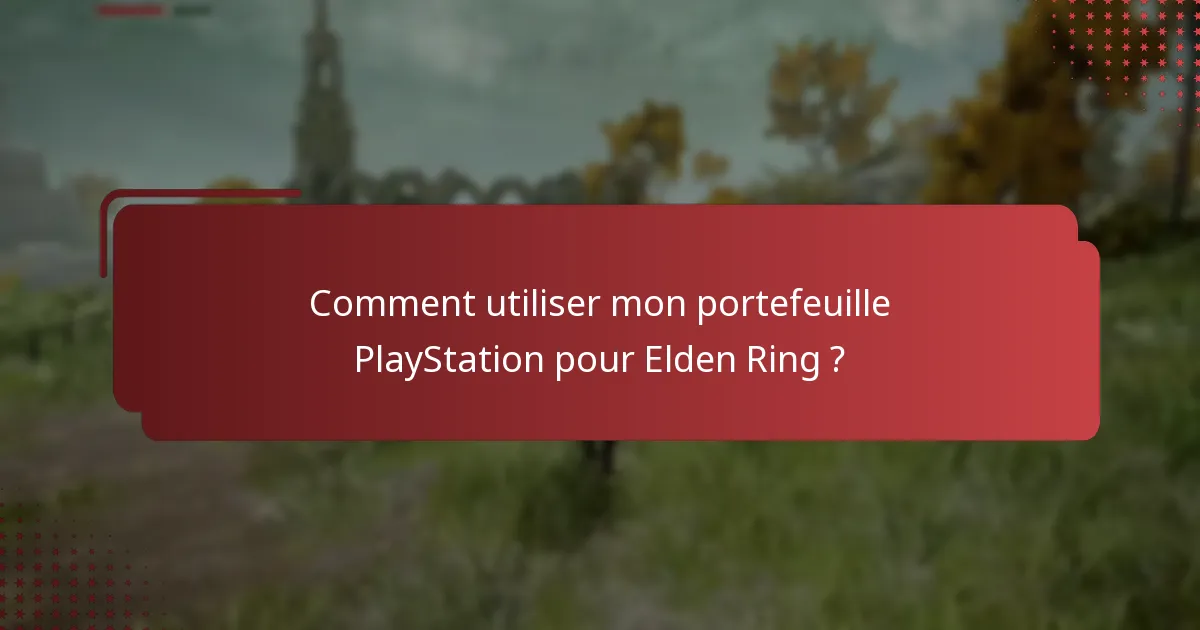 Quelles sont les alternatives à l’utilisation du portefeuille pour Elden Ring ?